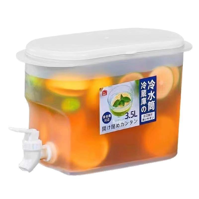 大容量耐高温冰箱冷水壶带龙头凉水壶冰水果茶壶柠檬水饮料桶家用|undefined