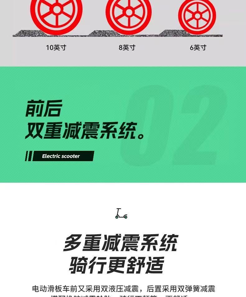Folding Parent-Child Two-Wheeler for Commuting, Small Adult Electric Scooter with 10inch Lithium Battery for Grocery Shopping and Home Use