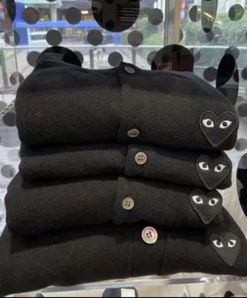 日本のニットセーター、川久保田風セーター、カーディガン、カップル・親子お揃い、メンズゆったりハート柄ウールセーター、保陵風インナー