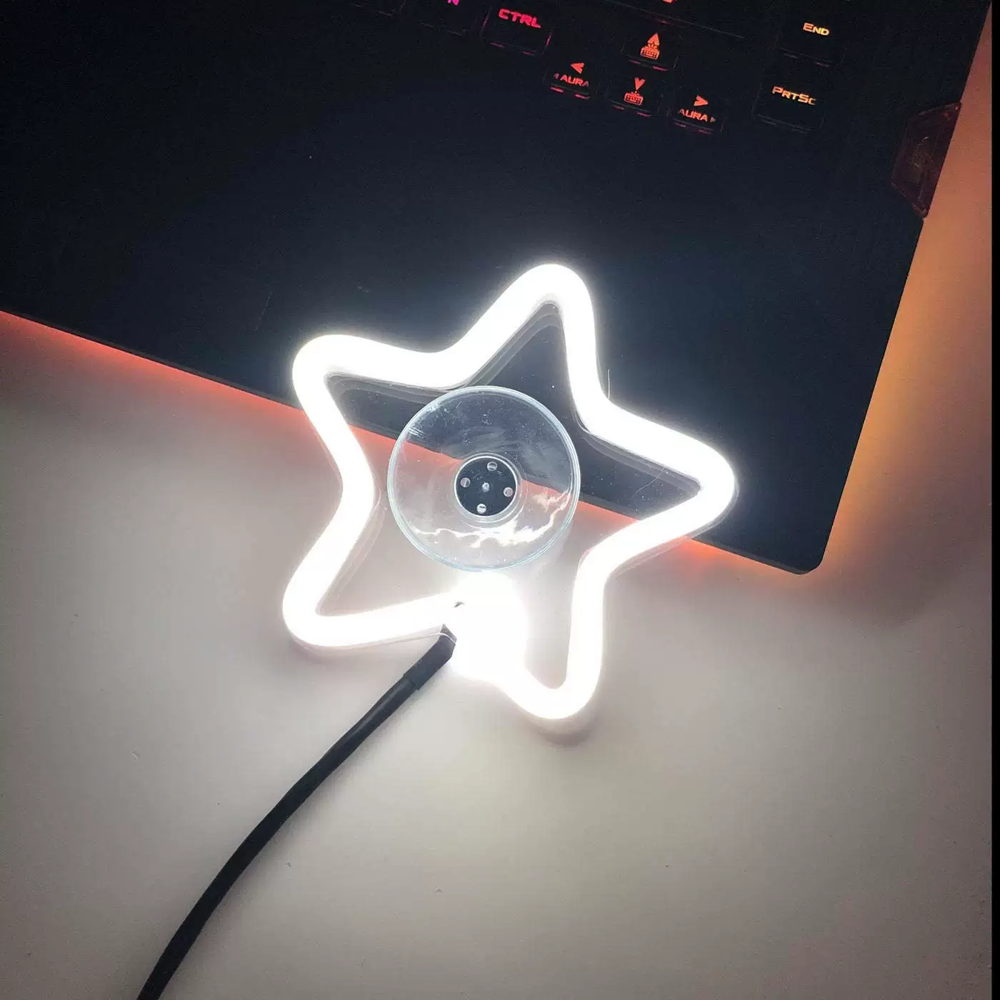 Трансграничный автомобильный светодиодный неоновый свет для окон, пятиконечная звезда, модифицированный светодиодный атмосферный свет для интерьера