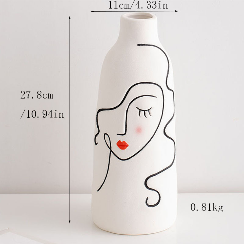 손으로 그린 대형 통통한 아름다움 병