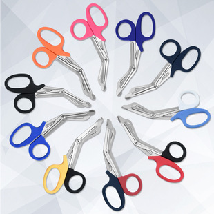 Gauze Scissors 18.5CM Canvas Scissors EDC Bandage Scissors EMT Scissors Muscle Stickers First Aid Scissors Gauze Scissors