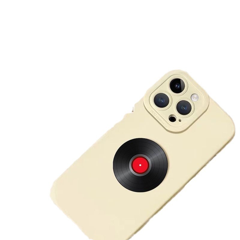 Grabación de CD vinilo redondo airbag soporte adhesivo tipo teléfono móvil adhesivo 360 ° giratorio telescópico succión magnética de corriente de marea