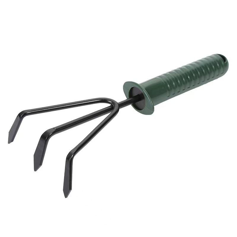 Ancinho de três garras verde militar