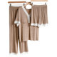 Three-piece Pajamas Short-sleeved Women's Summer Free Bra Short-sleeved Pajamas Pants Shorts Home suit Three-piece Set
