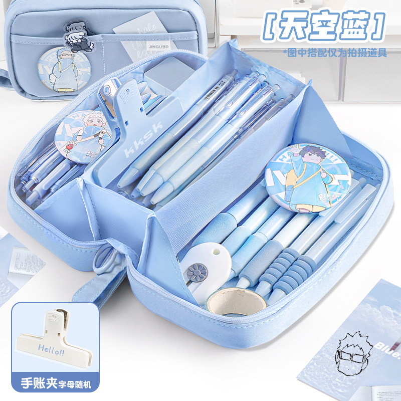 超大容量の筆袋の女の子のタイプ2025の新型の超火の文房具の箱の中学生の高校の鉛筆の箱の女子学生は簡単です。|undefined