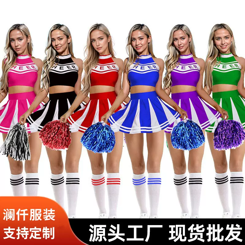 2025欧美跨境性感宝贝啦啦队服装 cos少女拉拉队服舞台表演服装