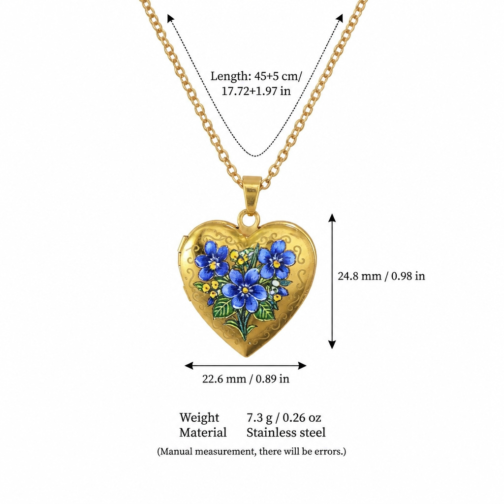 Necklace, 7 month, flowered