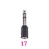17】3.5 female to 6.5 male dual channel head