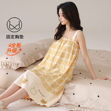 2025�ļ��¿��100%ŮԲ����ͷ���ص����˯��ȹŮ�Ҿӷ����⴩