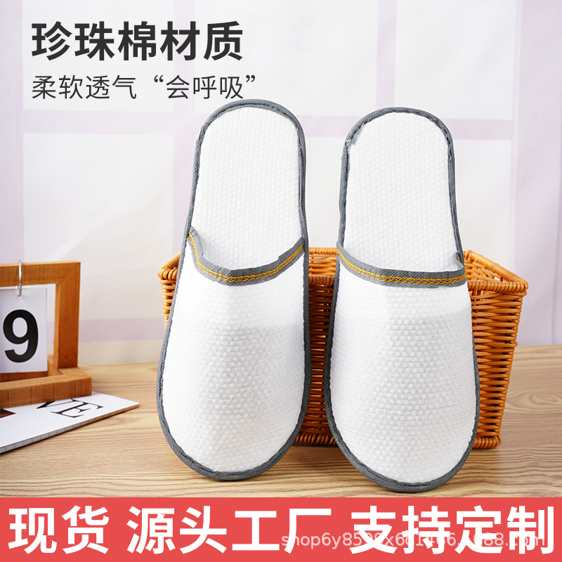Pantuflas Desechables de Lino Antideslizante para Hotel y Spa
