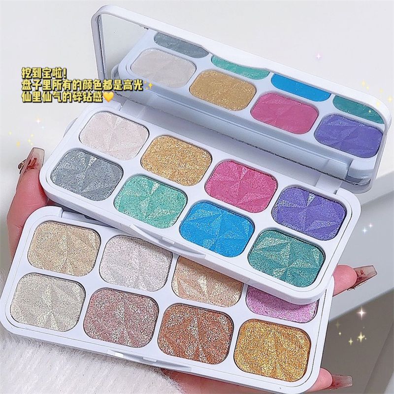 Eight color colorful highlight eyeshadow 02#