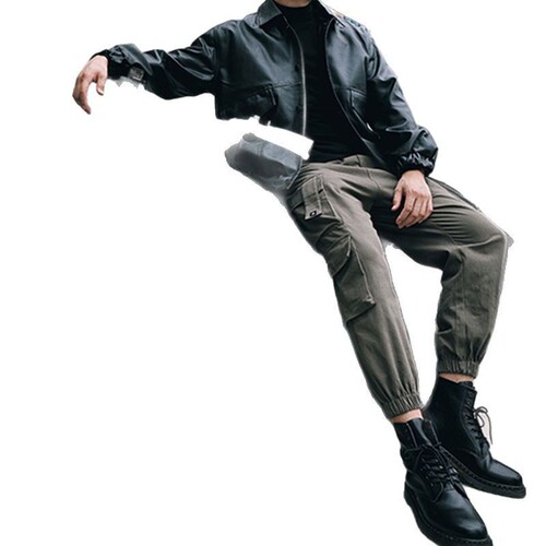 Stylish Work Pants for Men - Summer Casual Loose Fit with Multiple Pockets - American Trend Brand Long Pants for Men - Summer Men's Pants