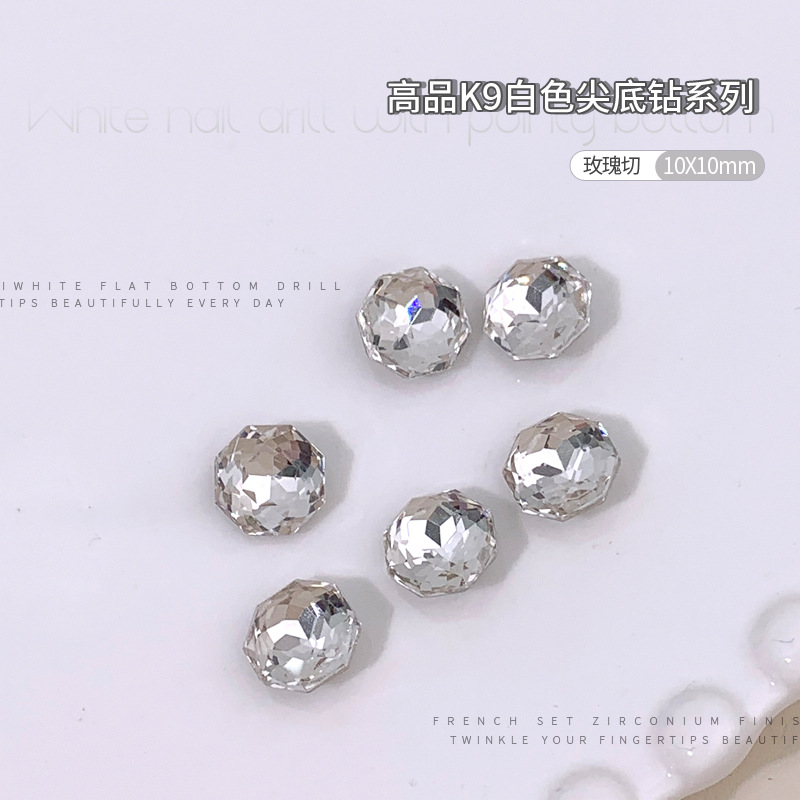 k9* 로즈 컷 10x10mm 싱글