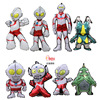 Ultra, boxing Ultraman Tiga, balloon for boys, evening dress, cartoon children's decorations, Superman