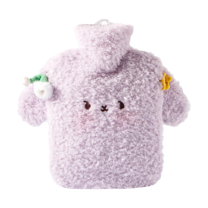 동물 캐릭터 털커버 온수주머니 850ml 손발 배 보온 물주머니
