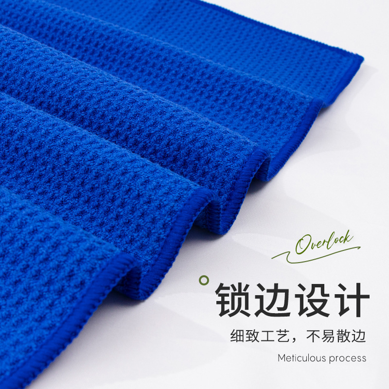 登山用カラビナ付きパイナップル柄スポーツタオル、便利なアウトドアタオル、マイクロファイバー製フック付き吸水性通気性ゴルフタオル|undefined