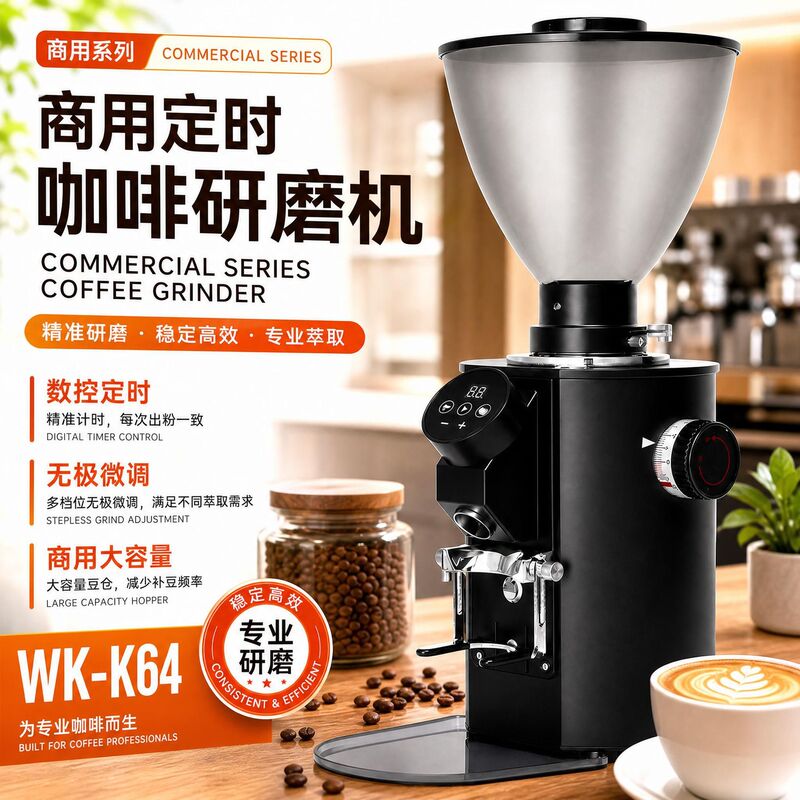 Commercial coffee grinder, CNC timed bean grinder, multi-position adjustable handle stand, Italian-style coffee machine Commercial coffee grinder, CNC timed bean grinder, multi-position adjustable handle stand, Italian-style coffee machine