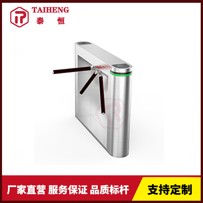 新款三辊门小区工厂人行通道闸实名制人脸系统ESD静电检测三辊闸