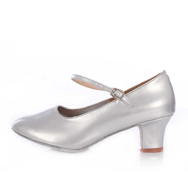 Женские танцевальные туфли ethnic для начинающих с rough heels, современные танцевальные туфли, мягкая подошва квадрат, дружеские танцевальные туфли