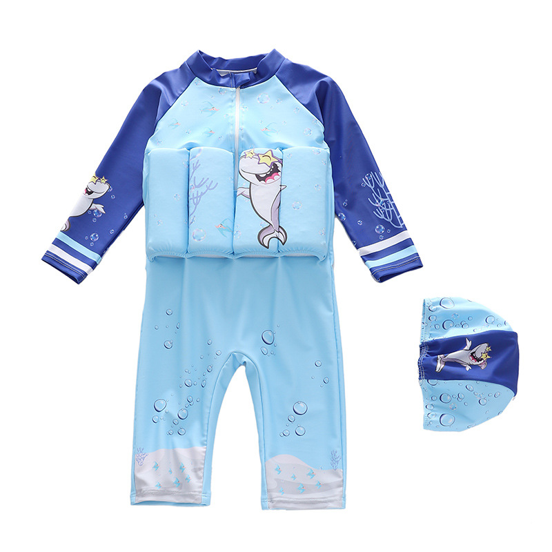 D2390-7MZ Thunderbolt Shark Bleucket Long Sleeve Shorts