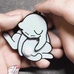 創意引き出して卵猫のキーホルダーを遊んでかわいいです。