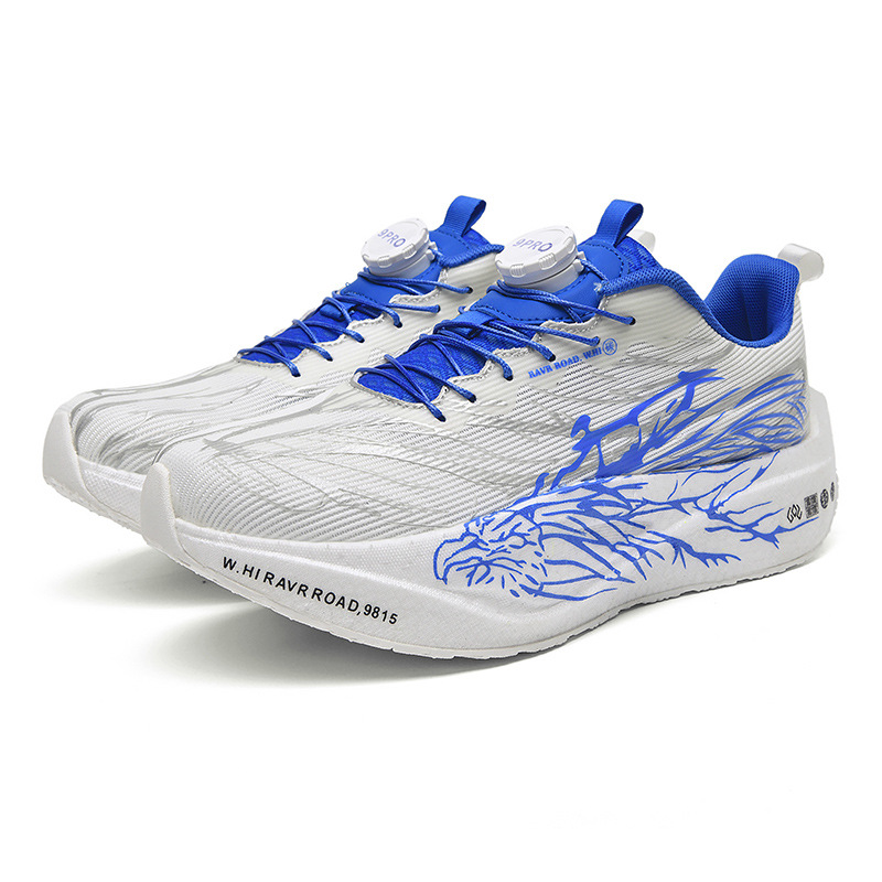 Nuevos zapatos para correr para hombres y mujeres, baja línea ligera transpirable doble red espesada latido cardíaco fluorescente para padres e hijos placa de carbono deportivo image 5