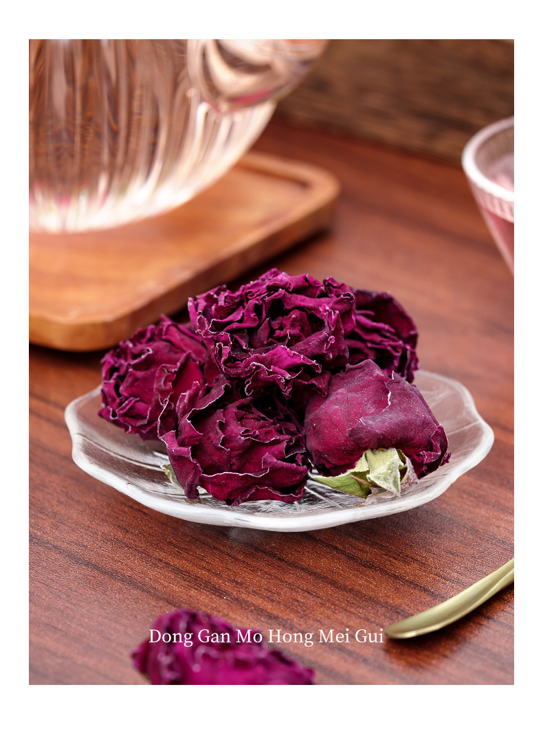 Freeze-Dried Mo Hong Rose Tea Large Whole Rose Buds Herbal Flower Tea Loose Bulk 10g key features