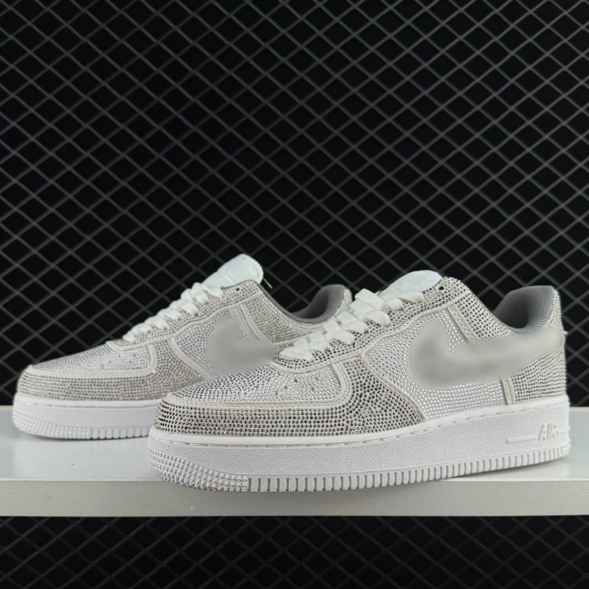 Putian Shoes Air Force One Af1 Rhinestone Men's and Women's Low-Cut Versatile Casual Sports Sneakers Thick Sole Cushioning Low