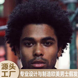 非洲短卷发男afro欧美亚马逊假发跨境外贸精灵巴迪buddytheelfwig