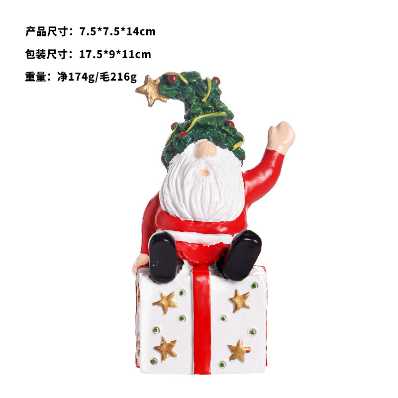 越境新品クリスマス装飾品insクリスマス小人無顔老人置物テーブルパーティー装飾|undefined
