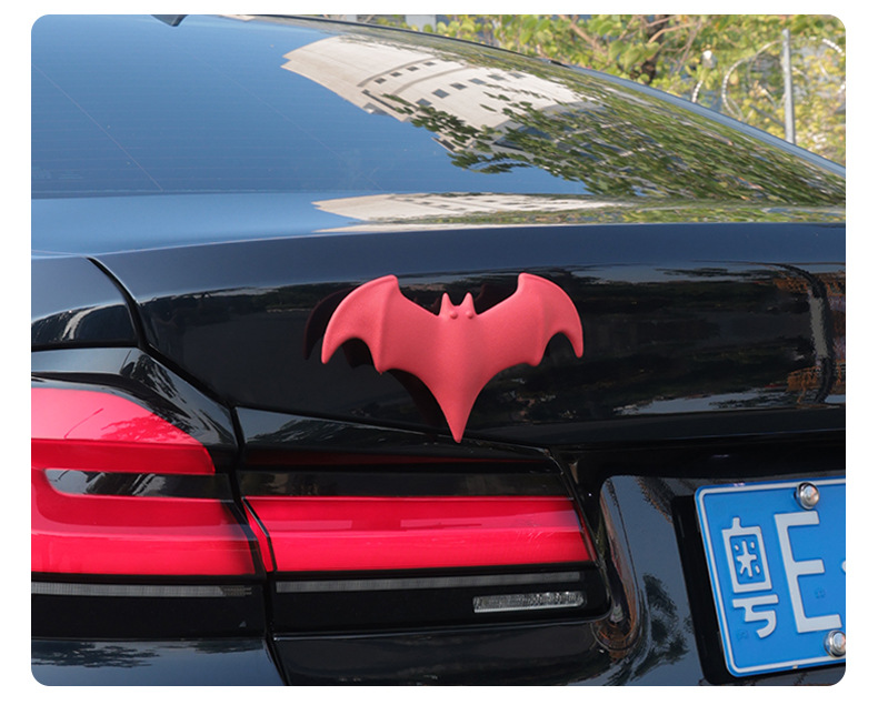 Car Personalized Car Logo Bat Random Sticker Modified Car Sticker Bat Decorative Sticker Car Body Sticker Tail Label Side Label
