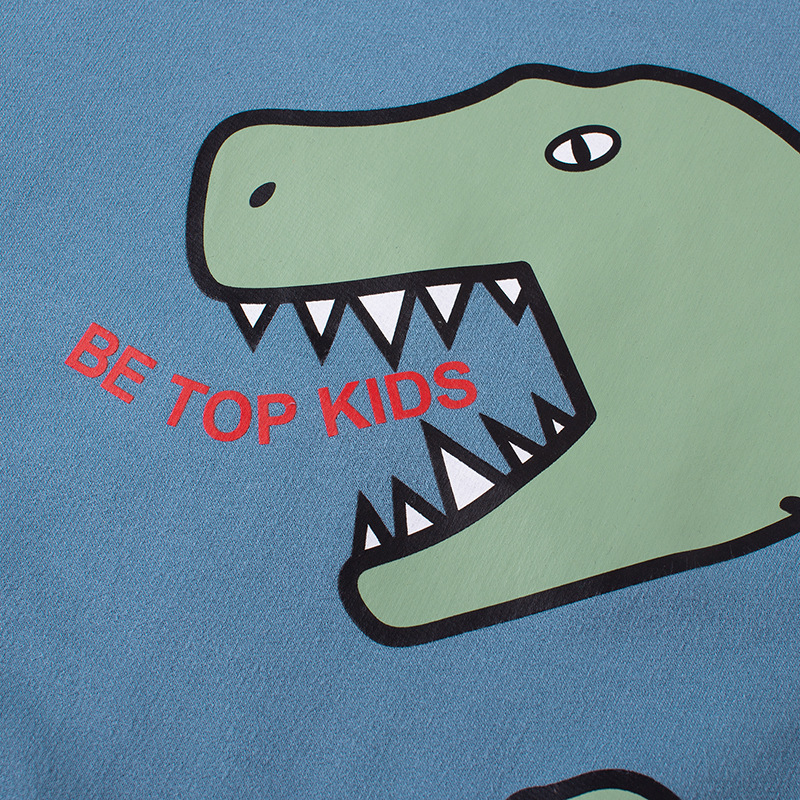 2023 nuevo suéter para niños dibujos animados dinosaurio tridimensional estilo coreano niños algodón ropa para niños al por mayor entrega de una sola pieza image 6