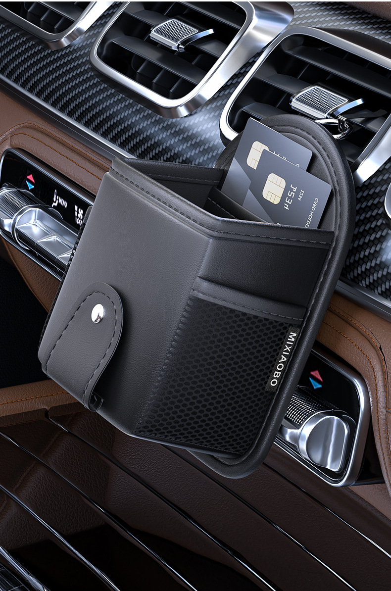 Car Air Vent Storage Bag, Air Conditioning Vent Hanging Bag, Creative Phone Bag, Multifunctional Storage Box, Organizer Bag
