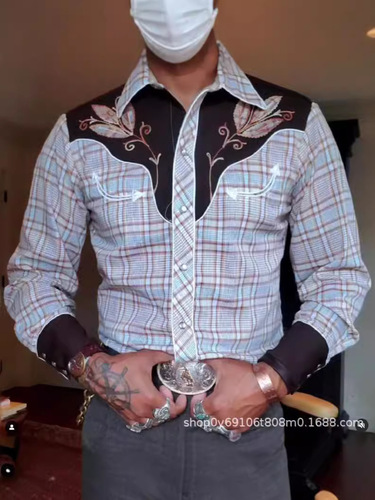 Casual Long-sleeve Striped Shirt for Men