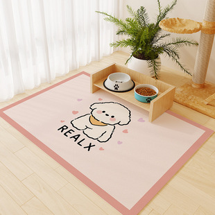 寵物餐墊耐高溫ins風水洗貓狗墊吸水防滑休息睡墊訓導寵物專用