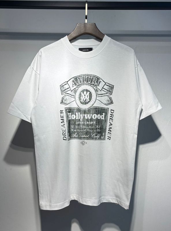 貿易クロスAm新文字クラシックプリント半袖男女同型カップルTシャツiri夏高iri製品タイプ|undefined