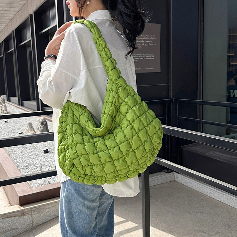Cross-border dropshipping shoulder bag trendy bags women new 2024 fashionable bubble grid children bags unique design crossbody