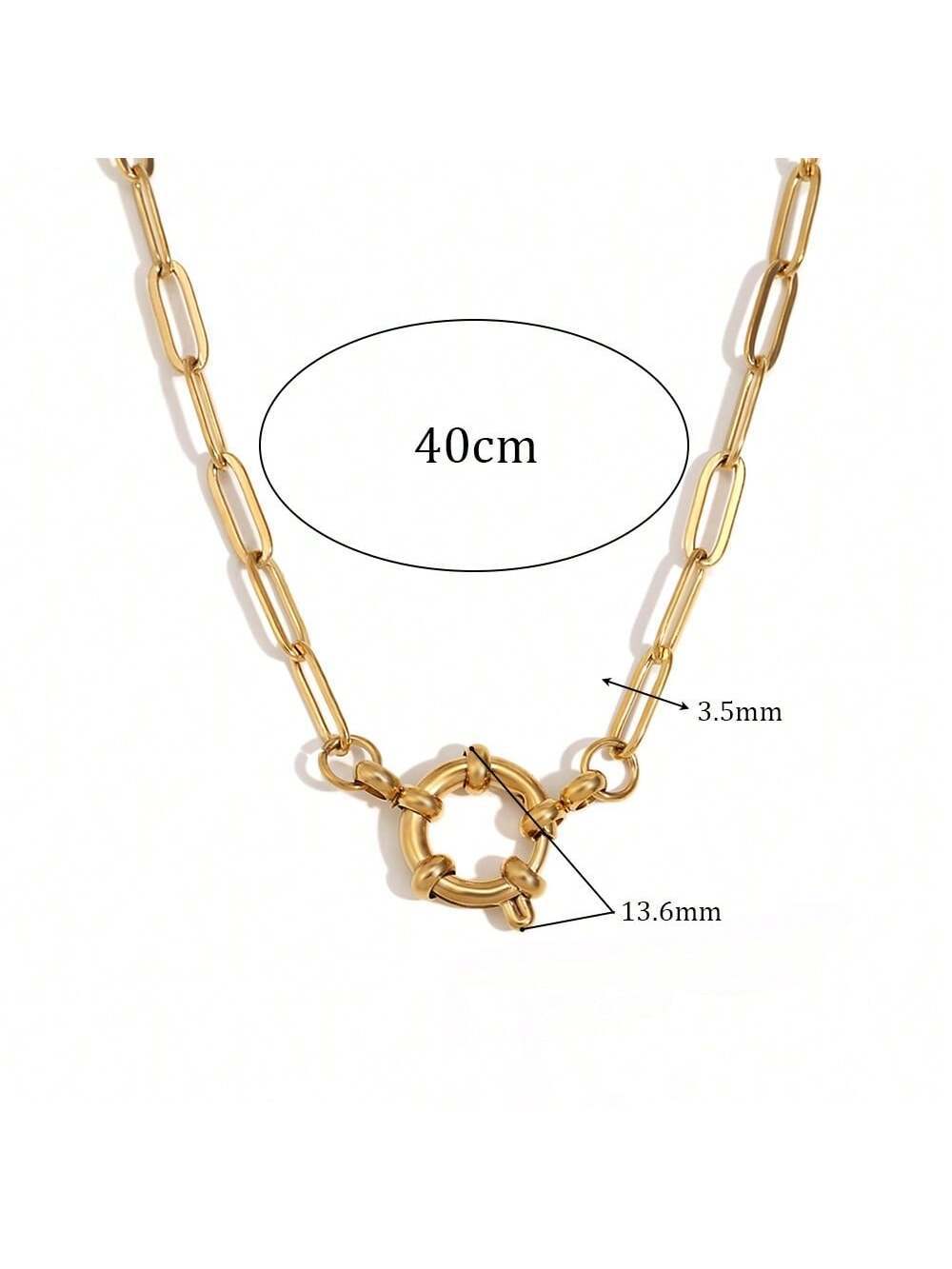 306 Stainless Steel Material Wholesale Jewelry Lady Geometric 306 Stainless Steel Plating Necklace