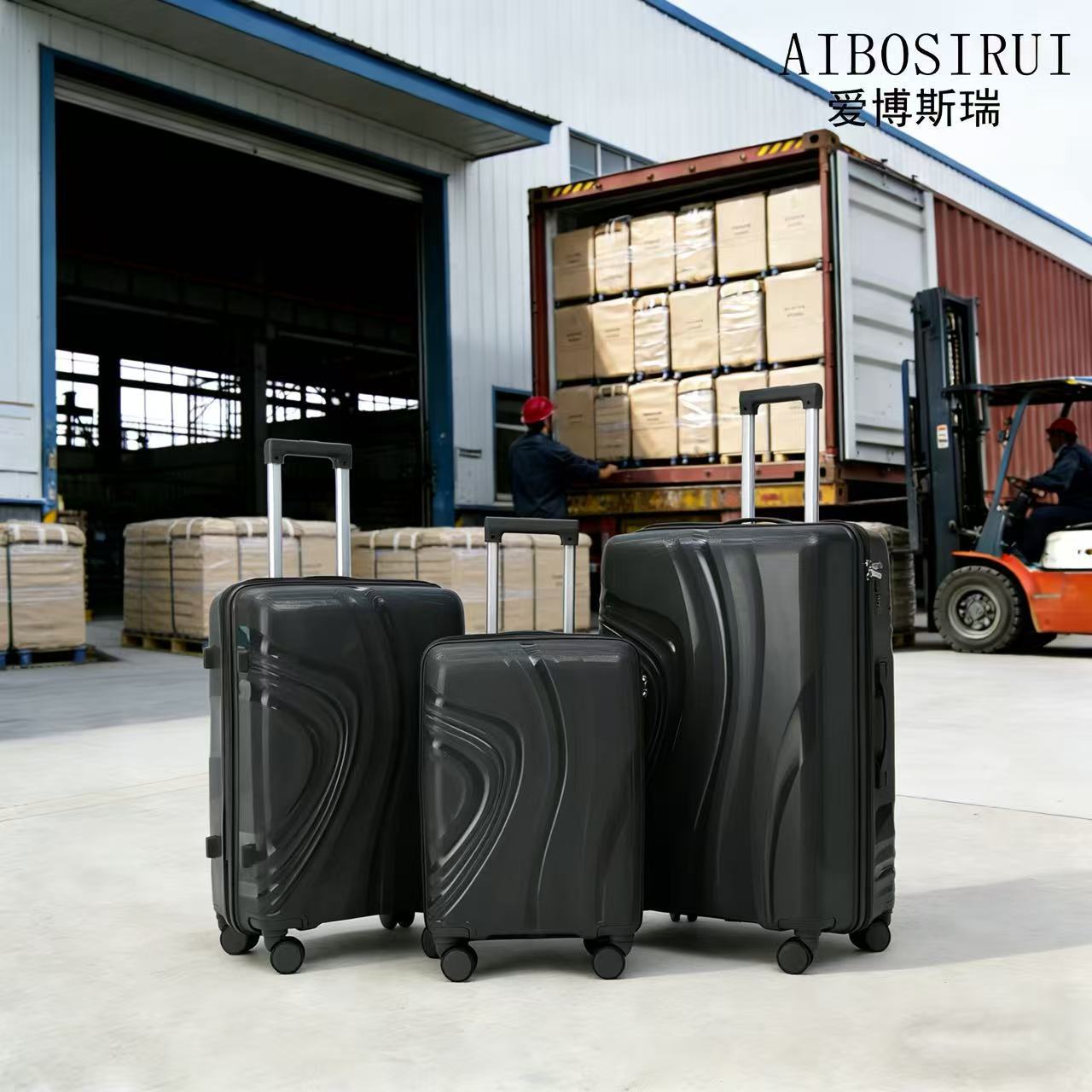 Procesamiento personalizado engrosado cifrado maleta de viaje de alta capacidad 20 / 24 / 28 maleta de tracción