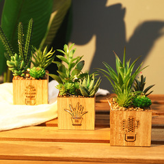 擺件植物盆景仙人掌仿真多肉 裝飾綠植辦公室迷你客廳假花仿真花