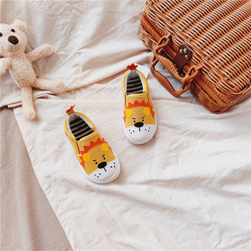 Ridan Island Kunishijia's new three-dimensional cartoon baby toddler shoes soft-soled canvas shoes one-legged shoes for boys and girls