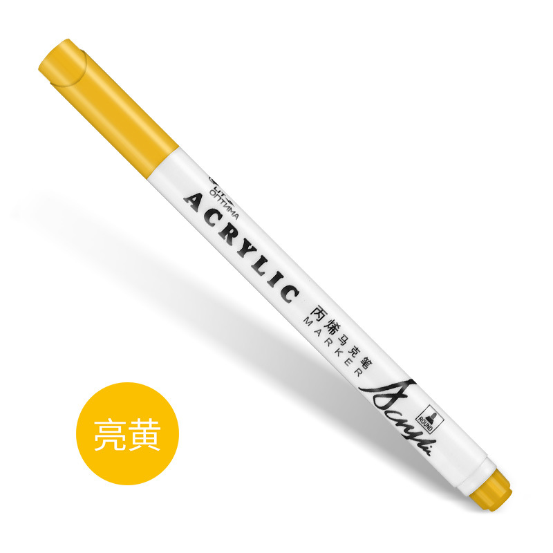 Acrílico marcador pluma traje 24 colores absolutamente púrpura impermeable DIY pintura Zapatos álbum especial pluma algodón núcleo acrílico pluma