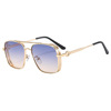 Trend retro metal brand fashionable sunglasses, internet celebrity