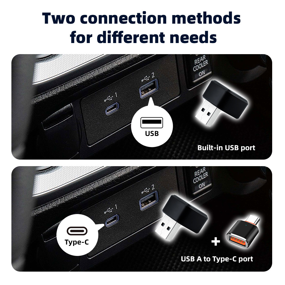 Original Car Wired-To-Wireless Carplay Box, Two-In-One Android Auto Smart Connectivity Box, Ultra-Small Plug-And-Play