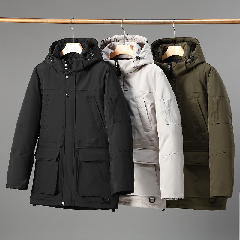 Winter New Russian Hot selling Men's Windproof Outdoor Warm Cotton Robe Casual Coat_voghion.com
