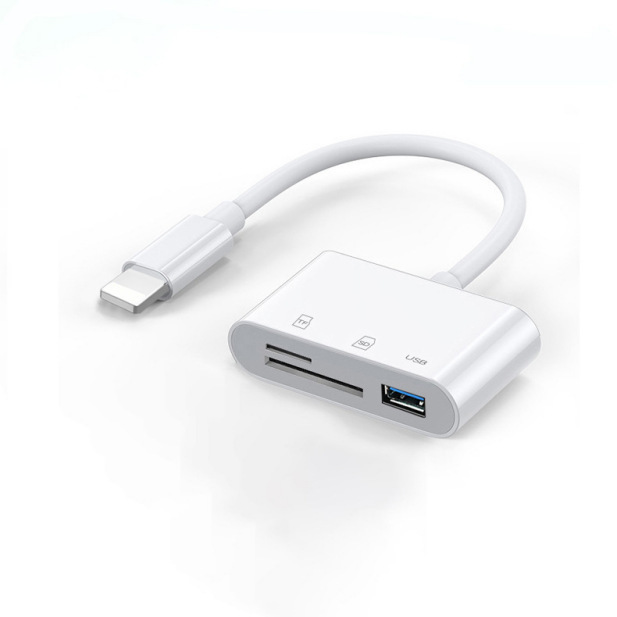 跨境三合一读卡器otg适用苹果华为手机多功能tf/sd卡读卡器三合一|undefined
