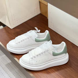 纯源高版麦昆小白鞋厚底潮鞋情侣百搭休闲情侣运动内增高板鞋