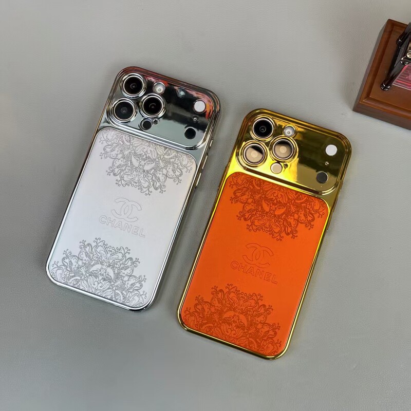 Electroplated Trendy Chanel-Style Phone Case Suitable for Apple 17 Pro Max, iPhone 16, High-End 15/14/13 Luxury