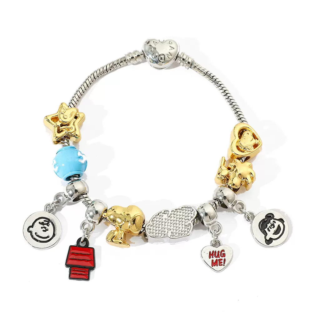 跨境欧美美系卡通动漫花生漫画史努比潘家多啦diy饰品手链批发